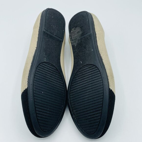 MIA Shoes Womens Size 7.5 M Beige Black Alyssa Slip On Comfort Flats Loafers - Picture 9 of 11